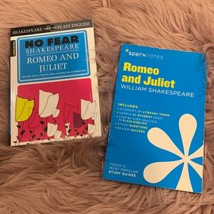 Spark Notes books over Shakespeare Romeo and Juliet